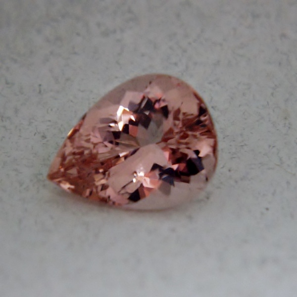 Strong Color Peach Pink Bright Nigerian Morganite 7.28 ct  Litnon.com