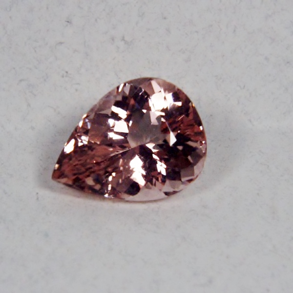 Strong Color Peach Pink Bright Nigerian Morganite 7.28 ct  Litnon.com