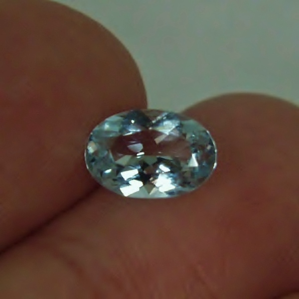 $15.00 Light Blue Natural Brazilian Aquamarine 1.31ct GLI  Litnon.com