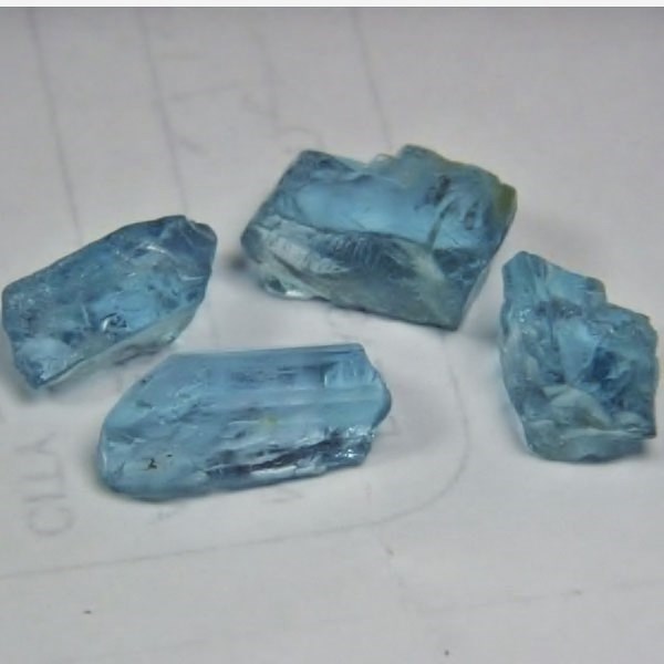 Strong Blue  Aquamarine Facet Rough Nigeria 20.08 ct  Litnon.com