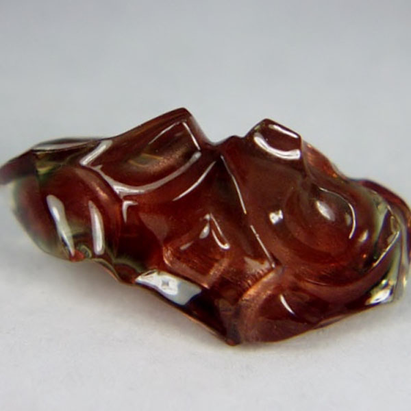 Carved Bi-Color Oregon Sunstone 35.86 ct GL Litnon.com