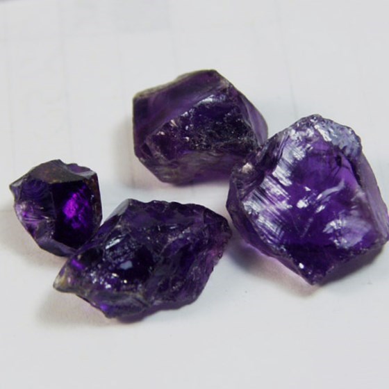 Old Stock Fine Color Zambian Amethyst Facet Rough 44.34 ct  Litnon.com
