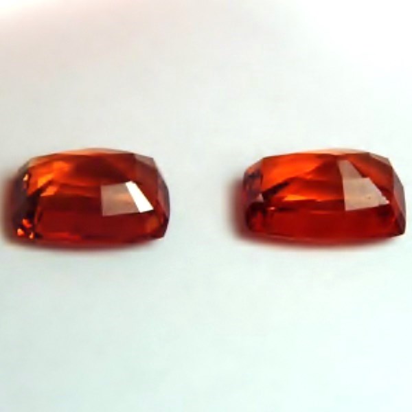 Color Natural Mandarin Spessartite Garnet Pair 19.47 ct tw  Litnon.com