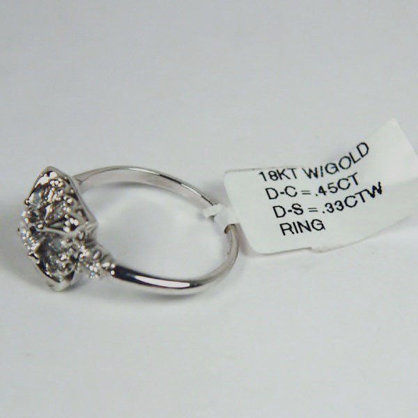 Antique ~ Vintage European Cut Diamond 18 kt Ring  Litnon.com