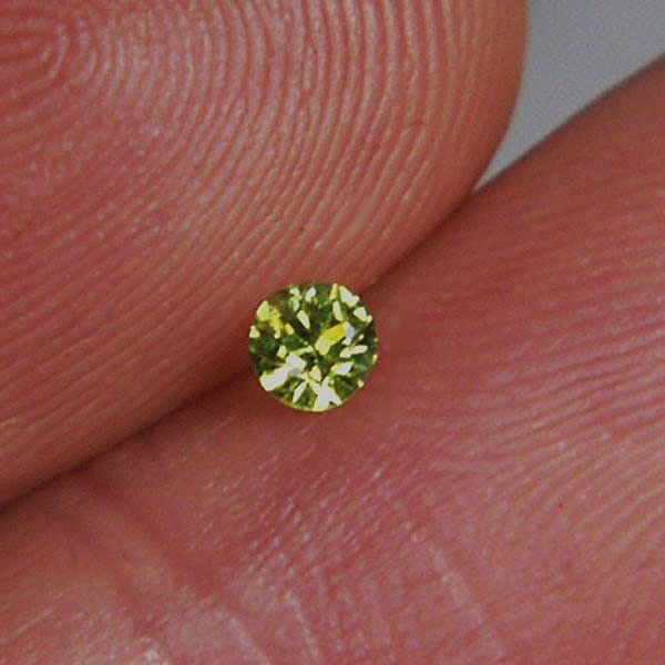 Tiny Treasure Brilliant Natural Russian Demantoid Garnet  Litnon.com