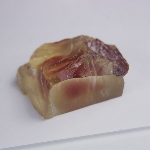 Red Center Natural Oregon Sunstone Facet Rough 37.03 ct GL Litnon.com