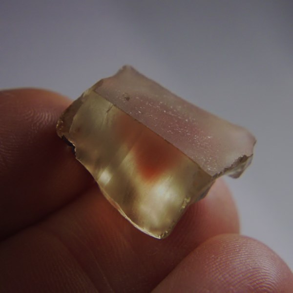 Red Center Natural Oregon Sunstone Facet Rough 37.03 ct GL Litnon.com