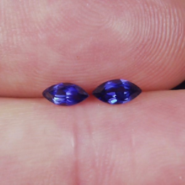 $35 Deep Blue Natural Sapphires Sri Lanka 0.66 ct tw  Litnon.com