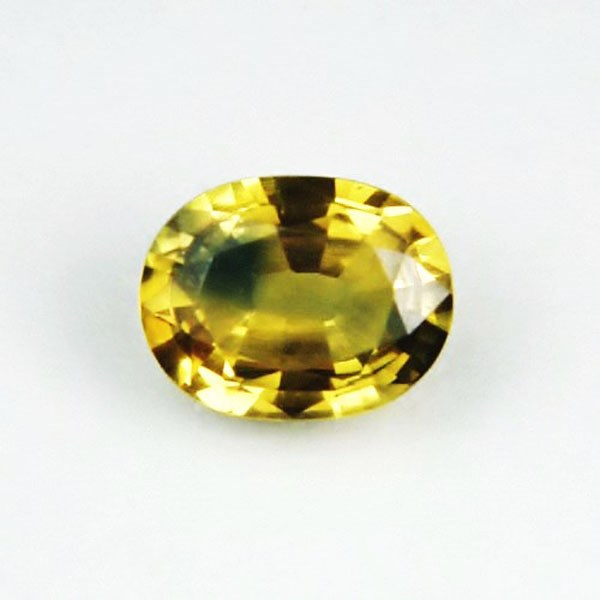 Blue Spot Natural Yellow Sapphire Nigeria 2.25 ct GL Litnon.com