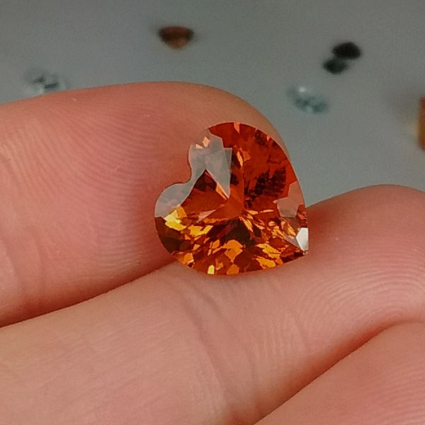 Top Quality and Cut Natural Tangerine Citrine Brazil 5.67 ct  Litnon.com