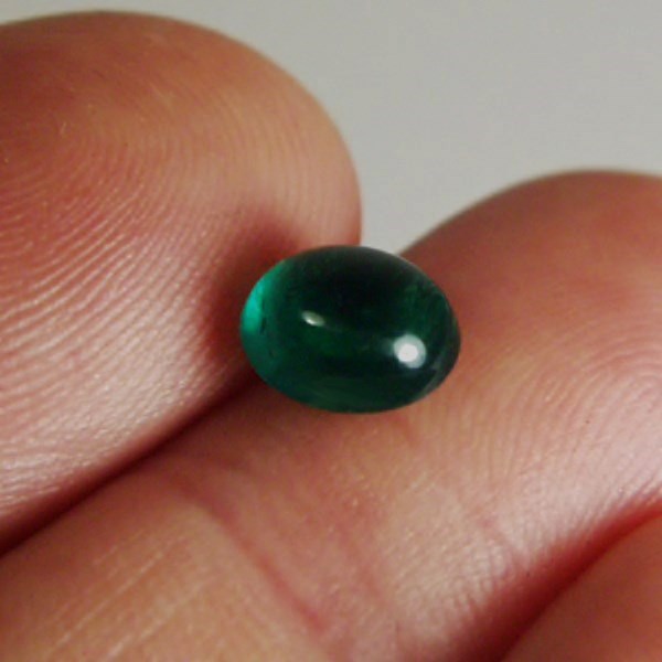 Top Gem Color and Clarity Columbian Emerald Cabochon 1.52 ct  Litnon.com
