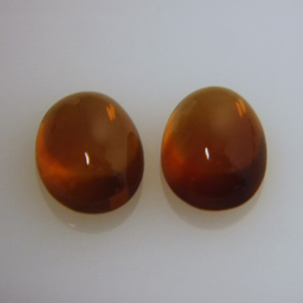 Old Stock Natural Madeira Citrine Brazil Cabochon Pair 20.80 ct  Litnon.com