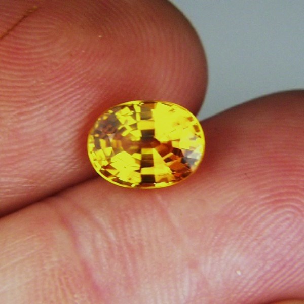 Fine Color Rich Golden Yellow Sapphire Sri Lanka 2.47 ct  Litnon.com