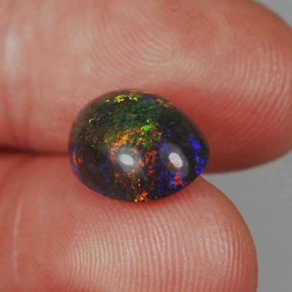 Multi-color Fire Untreated Black Matrix Opal Honduras 5.77 ct  Litnon.com
