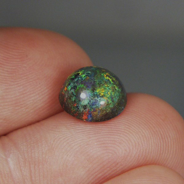 Multi-color Fire Untreated Black Matrix Opal Honduras 3.41 ct  Litnon.com