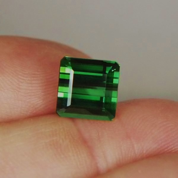  Old Stock Fine Green Tourmaline Brazil 6.17 ct GLI  Litnon.com