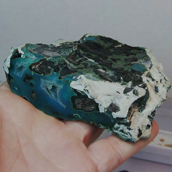 Top Grade Old Stock Gel Gem Silica Chrysocolla Arizona 317 grams  Litnon.com