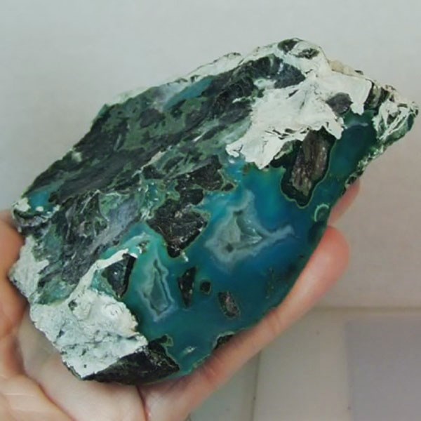Top Grade Old Stock Gel Gem Silica Chrysocolla Arizona 317 grams  Litnon.com