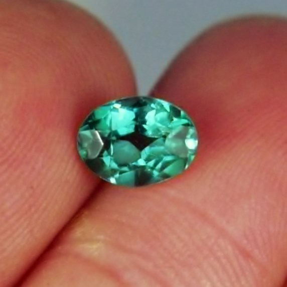  Color Teal Green Tourmaline Afghanistan 1.29 ct  Litnon.com