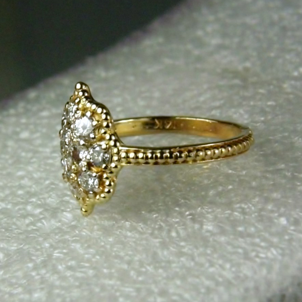  Diamond 14 kt Yellow Gold Ring 1.00 ct. tw  Litnon.com