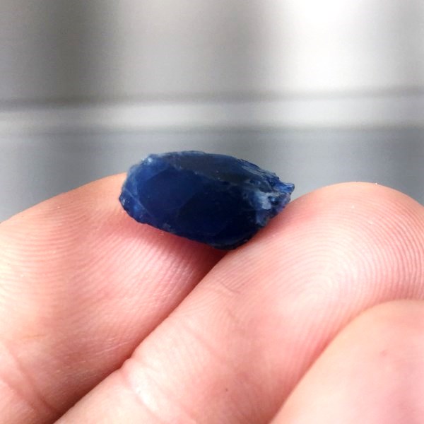 Ultra Rare Royal Blue Afghanite Facet Rough 4.80 ct GL Litnon.com