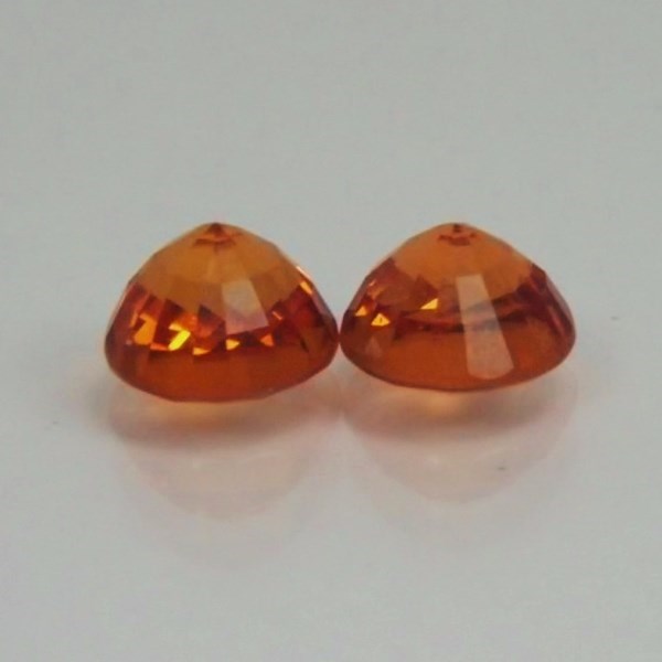 Color and Fire Mandarin Spessartite Garnet Pair 4.31 ct tw  Litnon.com