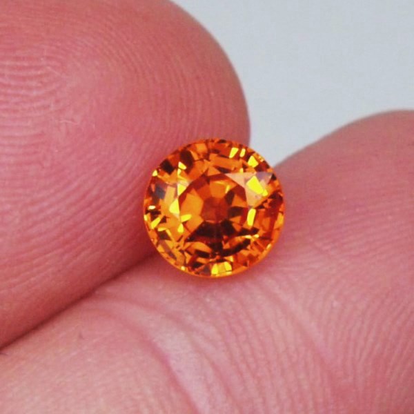 Color and Fire Mandarin Spessartite Garnet 2.08 ct GL Litnon.com