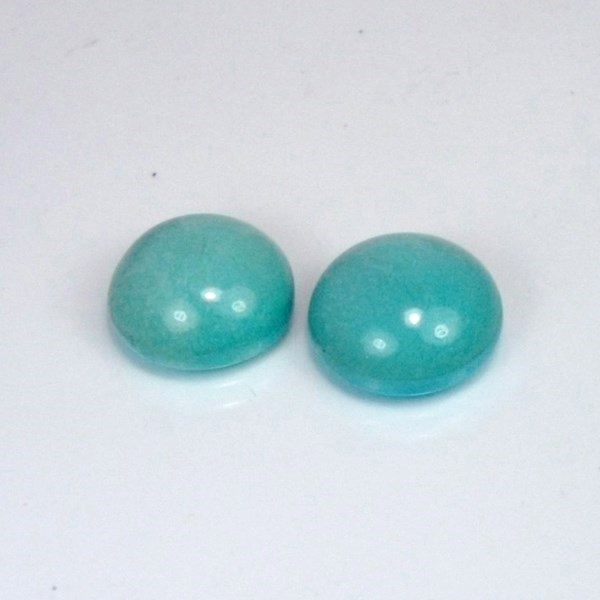 Old Stock Natural Sleeping Beauty Turquoise Arizona Pair 20.48 ct GL Litnon.com