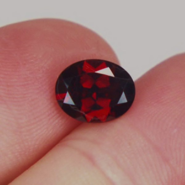  Deep Blood Red Orissa Garnet 3.04 ct  Litnon.com