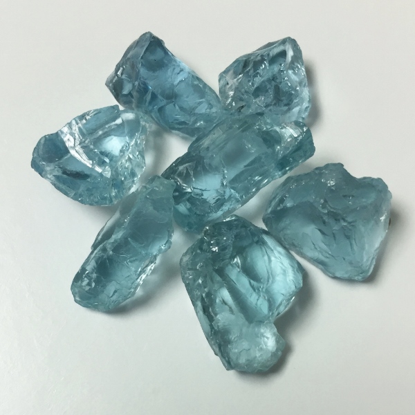 Strong Blue Aquamarine Facet Rough Nigeria 8.7 Grams  Litnon.com