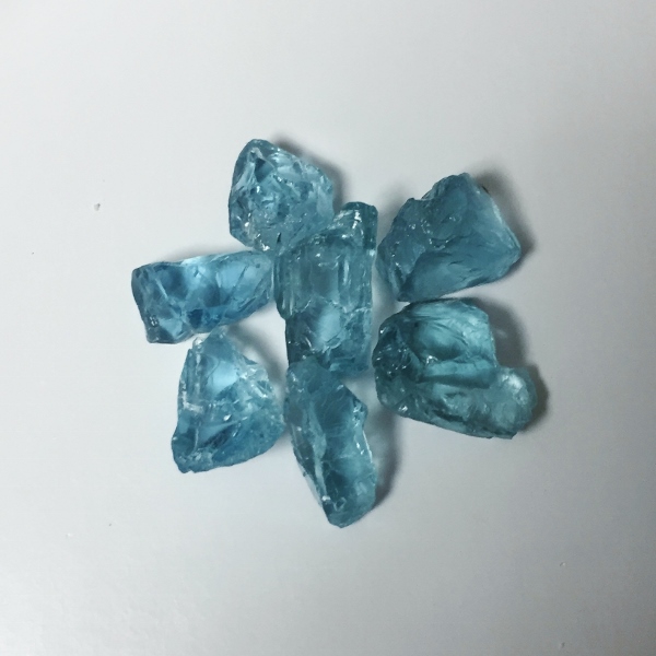 Strong Blue Aquamarine Facet Rough Nigeria 8.7 Grams  Litnon.com