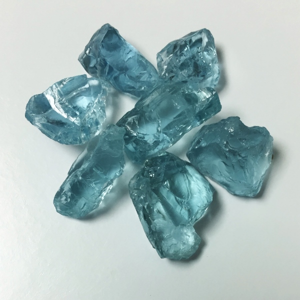 Strong Blue Aquamarine Facet Rough Nigeria 8.7 Grams  Litnon.com