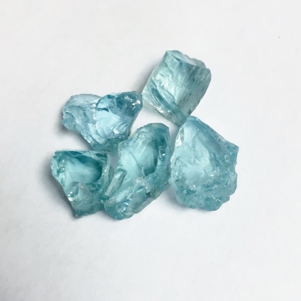 Blue Aquamarine Facet Rough Nigeria 34.87 ct  Litnon.com