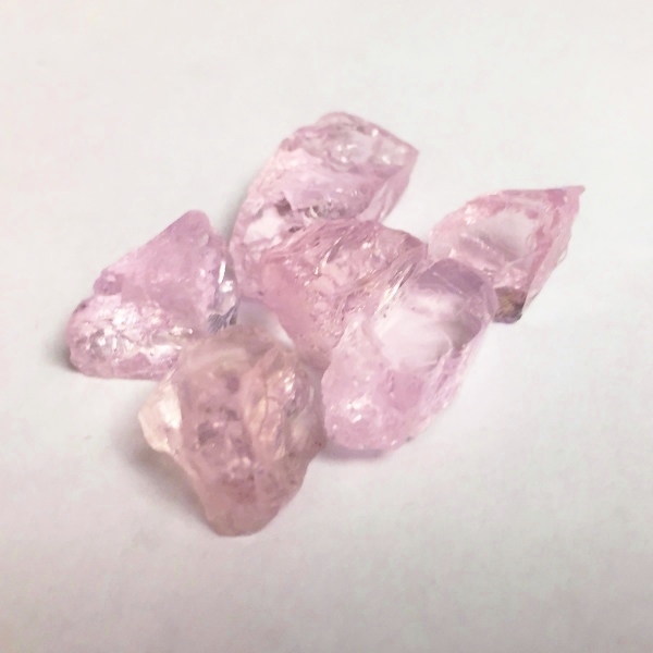 Pure Pink Morganite Clean Facet Rough Nigeria 30.50 ct  Litnon.com