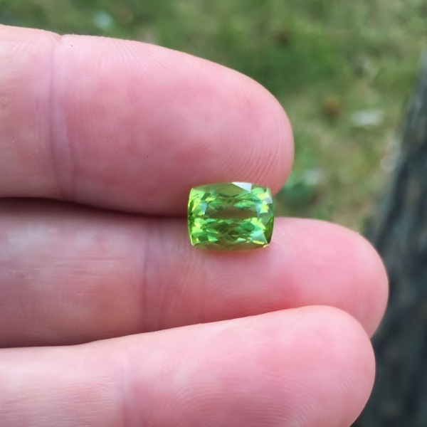 Bright and Pretty Natural Pakistan Peridot 3.44 ct GL Litnon.com