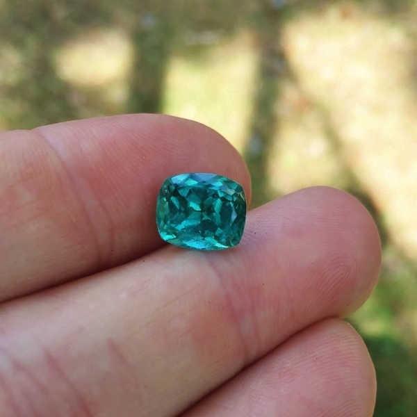 Rare Old Stock Quality Blue Green Tourmaline Brazil 4.24 ct GL  Litnon.com