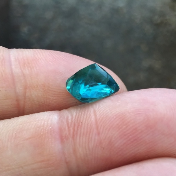 Rare Old Stock Quality Blue Green Tourmaline Brazil 4.24 ct GL  Litnon.com