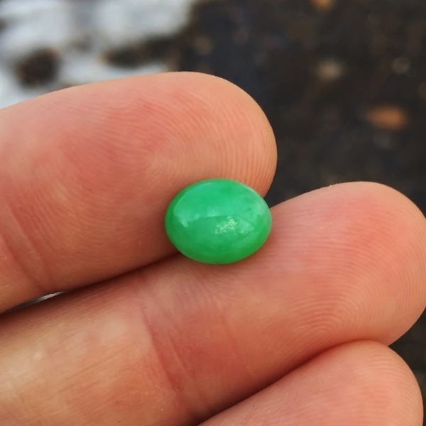 GIA Certified Natural Green Burmese Jadeite 3.04 ct.  Litnon.com