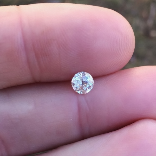 Antique Euro Cut Diamond SI-1 J color 0.63 ct  Litnon.com