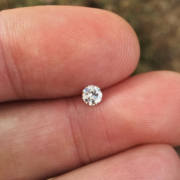 Antique Euro Cut Diamond SI-2 - G-H Color 0.27 ct  Litnon.com
