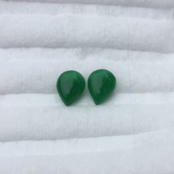 Natural Gem Grade Imperial Green Jadeite Cabochons GL Litnon.com