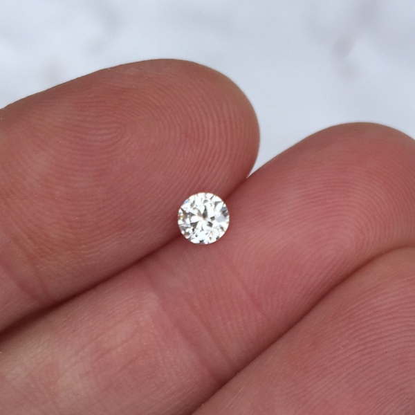 Antique Euro Cut Diamond SI-1 G- H color 0.37 ct  Litnon.com