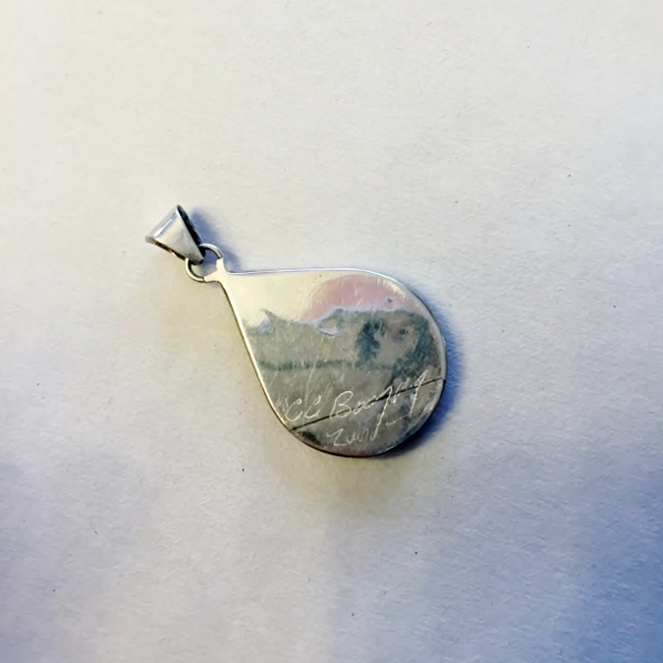 Vintage Signed Zuni Native American Sterling Pendant and Earrings  Litnon.com