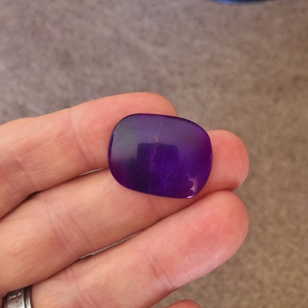 Gem Rare Fine Color Sugilite Cabochon Africa 19.10 ct GL Litnon.com
