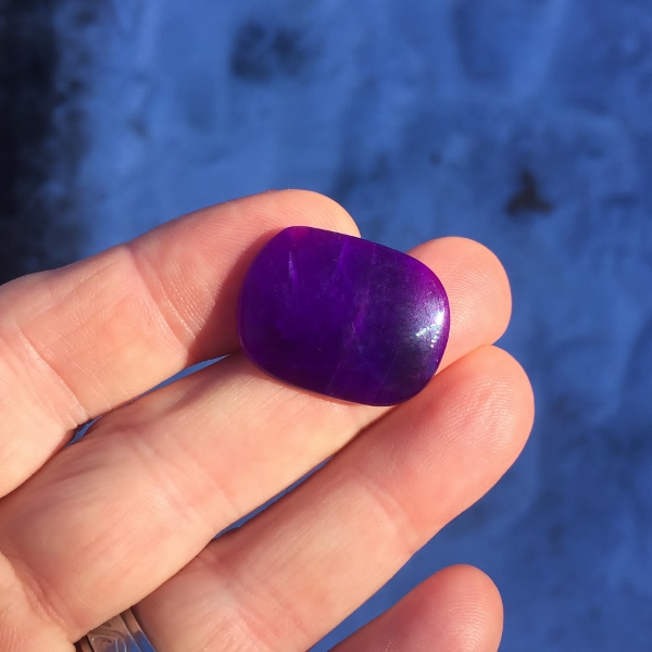 Gem Rare Fine Color Sugilite Cabochon Africa 19.10 ct GL Litnon.com