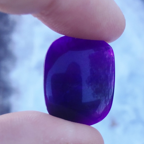 Gem Rare Fine Color Sugilite Cabochon Africa 19.10 ct GL Litnon.com