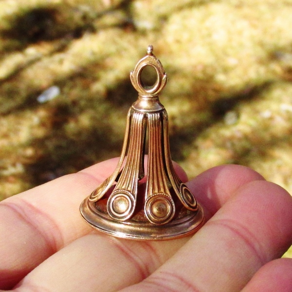 Antique Victorian 14k Yellow Gold Carnelian Intaligo Wax Seal Fob  Litnon.com