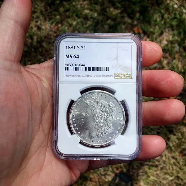  1881 S Morgan Dollar MS 64 Litnon.com