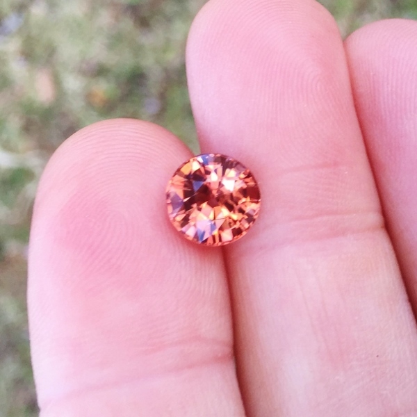 New Find Copper Pink Same Zircon Tanzania 4.98 ct GL Litnon.com
