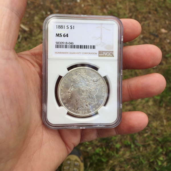  1881 S Morgan Dollar MS 64 Litnon.com